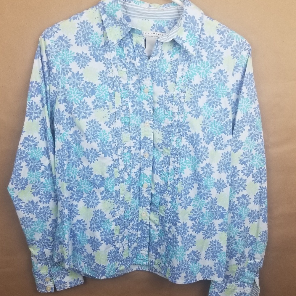 Crazy Horse by Liz Claiborne Button Down Top SZ.M